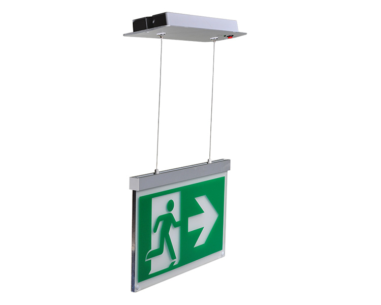 LE2916-B Aluminium Cord Suspended Ceiling Mounted Exit Signs LE2916-B Aluminium Cord Suspended Ceiling Mounted Exit Signs