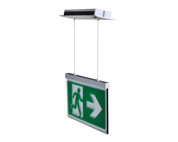 LE2916-B Aluminium Cord Suspended Ceiling Mounted Exit Signs LE2916-B Aluminium Cord Suspended Ceiling Mounted Exit Signs