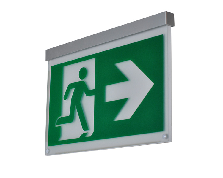 LE2916-B Aluminium Cord Suspended Ceiling Mounted Exit Signs LE2916-B Aluminium Cord Suspended Ceiling Mounted Exit Signs
