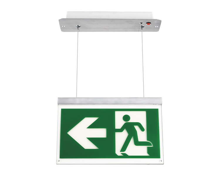 LE2916-B Aluminium Cord Suspended Ceiling Mounted Exit Signs LE2916-B Aluminium Cord Suspended Ceiling Mounted Exit Signs