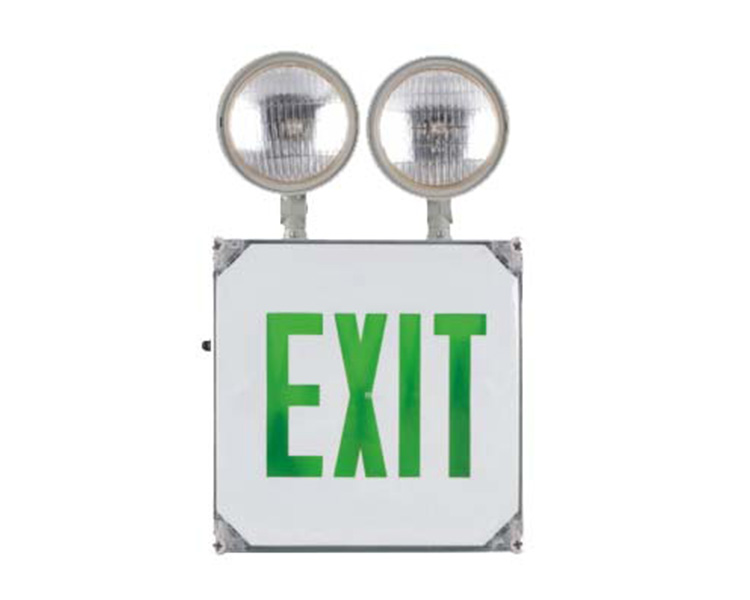 JECWPG WET Location Emergency EXIT SIGN Combo
