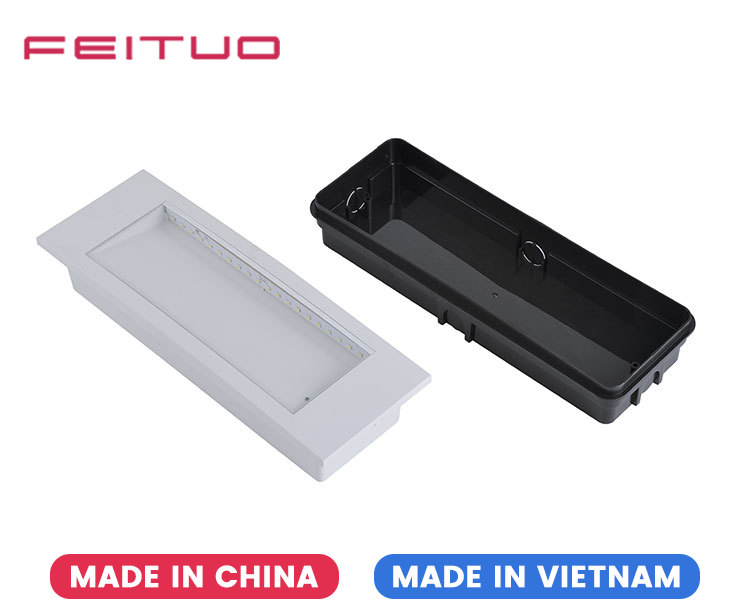 LE511AD Clear Polycarbonate Diffuser & ABS Housing Emergency Light LE511AD Clear Polycarbonate Diffuser & ABS Housing Emergency Light