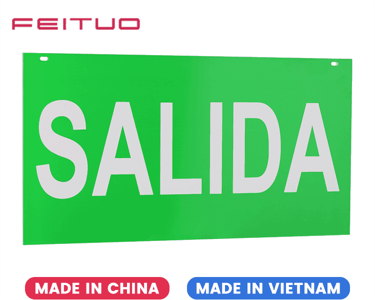 SALIDA Sign Acrylic Panel SALIDA Sign Acrylic Panel
