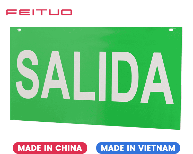 SALIDA Sign Acrylic Panel SALIDA Sign Acrylic Panel