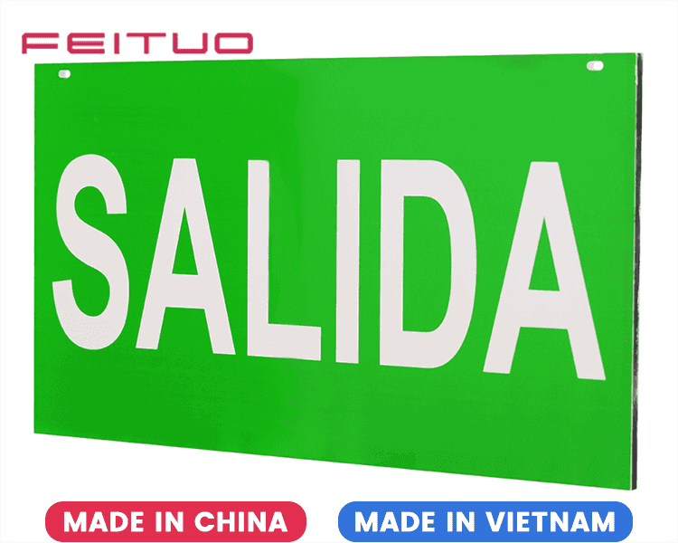 SALIDA Sign Acrylic Panel SALIDA Sign Acrylic Panel