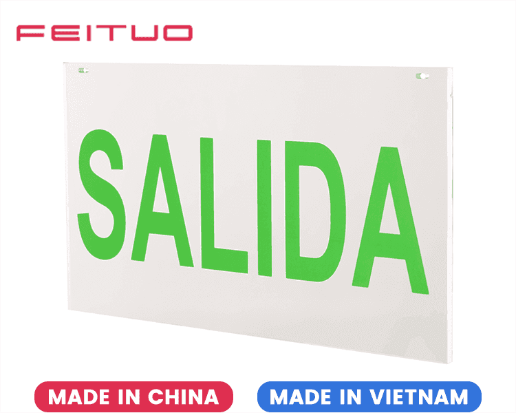 Exit Sign Acrylic Panel SALIDA Exit Sign Acrylic Panel SALIDA