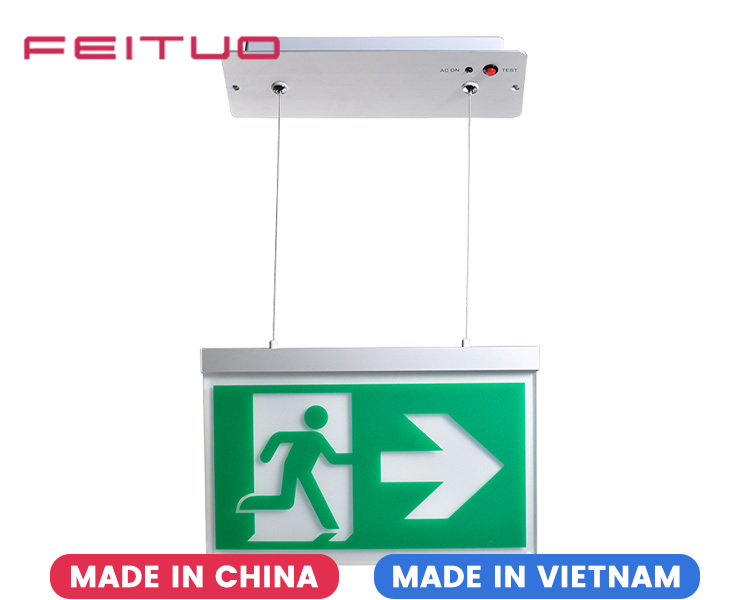 LE2916-B Aluminium Cord Suspended Ceiling Mounted Exit Signs LE2916-B Aluminium Cord Suspended Ceiling Mounted Exit Signs