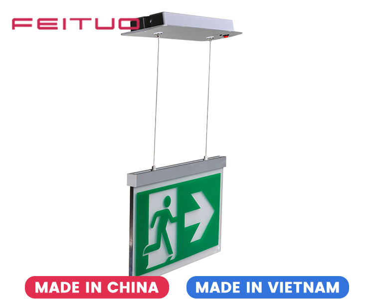 LE2916-B Aluminium Cord Suspended Ceiling Mounted Exit Signs LE2916-B Aluminium Cord Suspended Ceiling Mounted Exit Signs
