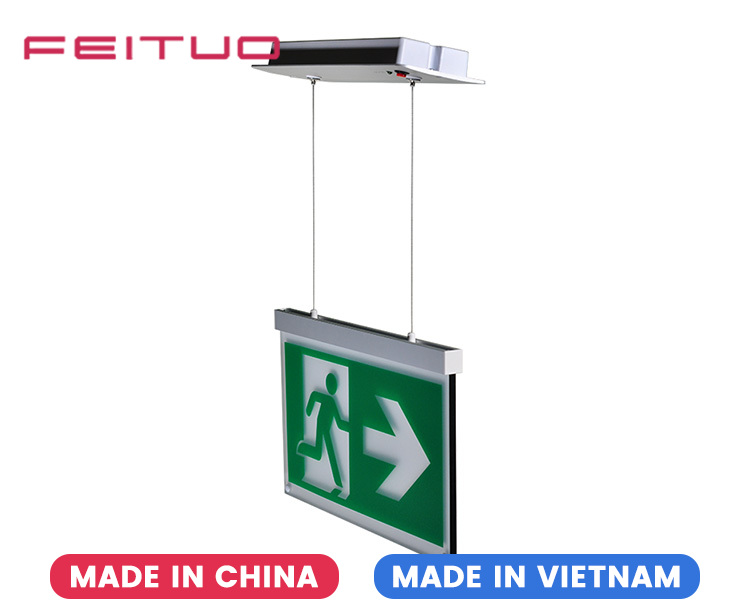 LE2916-B Aluminium Cord Suspended Ceiling Mounted Exit Signs LE2916-B Aluminium Cord Suspended Ceiling Mounted Exit Signs