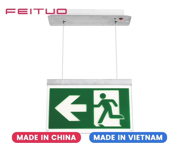LE2916-B Aluminium Cord Suspended Ceiling Mounted Exit Signs LE2916-B Aluminium Cord Suspended Ceiling Mounted Exit Signs