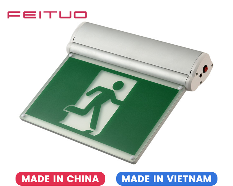 JELRM Aluminum 6 Inch Running Man LED Emergency Exit Sign JELRM Aluminum 6 Inch Running Man LED Emergency Exit Sign