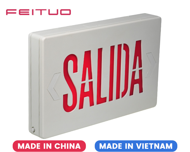 JEE2RWE-SA 6 Inch Culus Approved Salida Exit Signs JEE2RWE-SA 6 Inch Culus Approved Salida Exit Signs