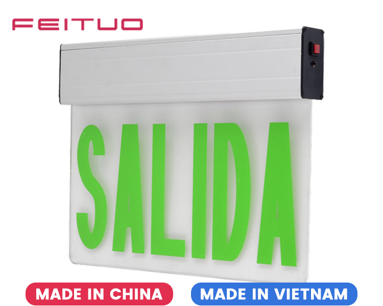 JEL1GW Single Face 6 Inch 12 LED Emergency Exit Sign