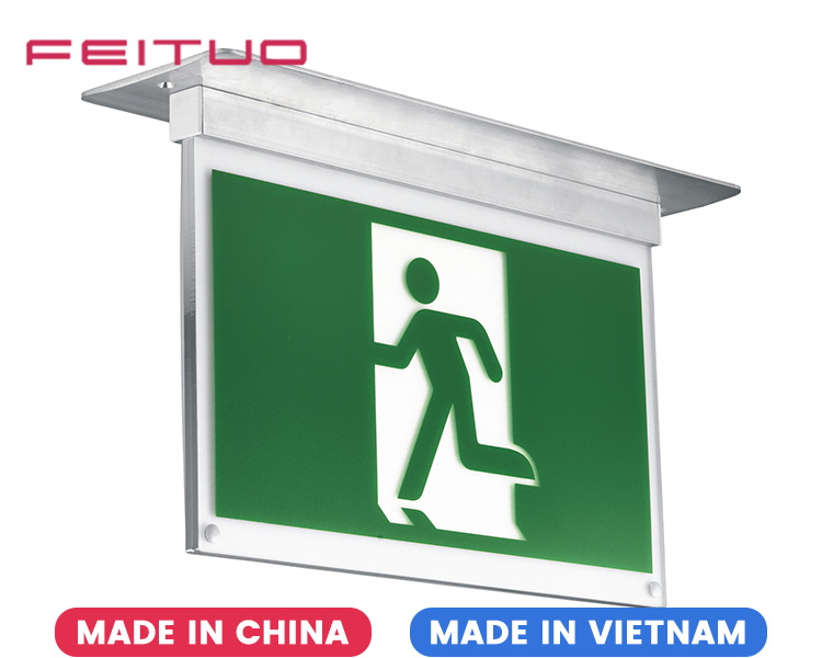 LE2916-A Aluminium Wall Mounted Single Face Exit Signs LE2916-A Aluminium Wall Mounted Single Face Exit Signs