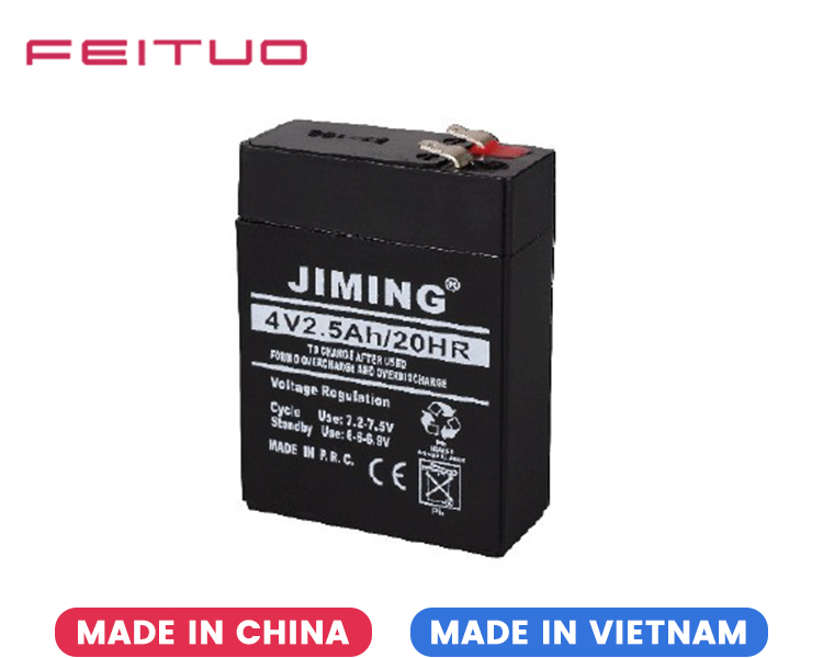 Rechargeable lead-acid battery 4V 2.5AH