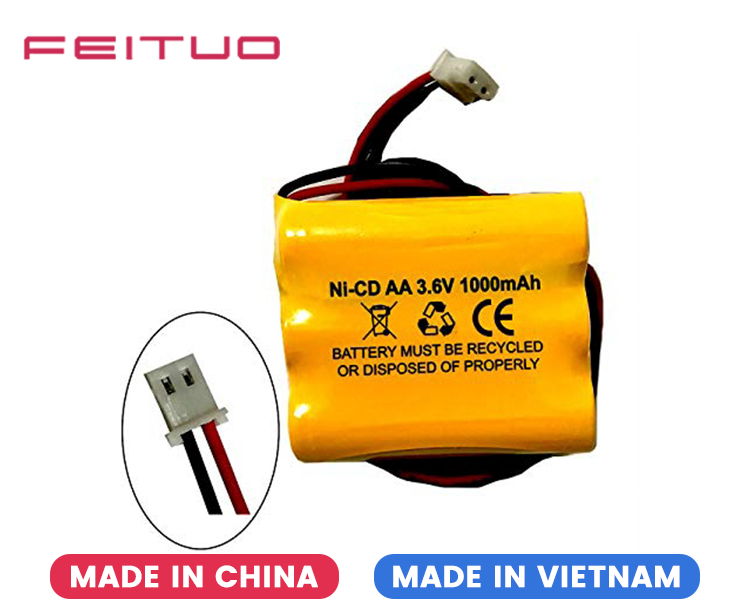 Ni-Cad Battery 3.6V 1000mAh Ni-Cad Battery 3.6V 1000mAh