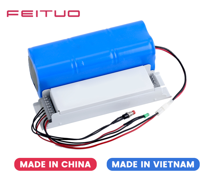 LED Emergency Battery Pack With External Battery Pack