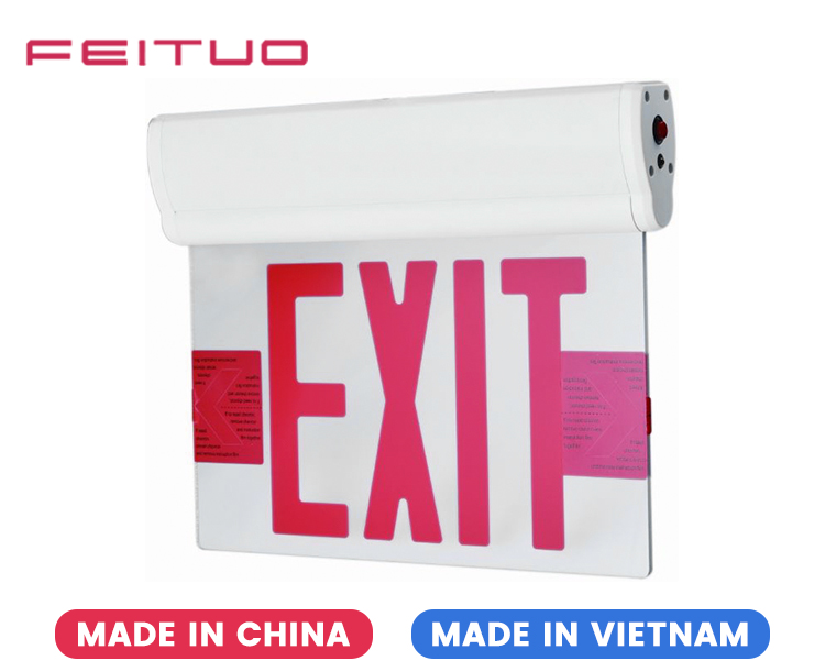 JELCEX2RM-Double Face 6 Inch Acrylic Pane Exit Sign With Silver Mylar JELCEX2RM-Double Face 6 Inch Acrylic Pane Exit Sign With Silver Mylar