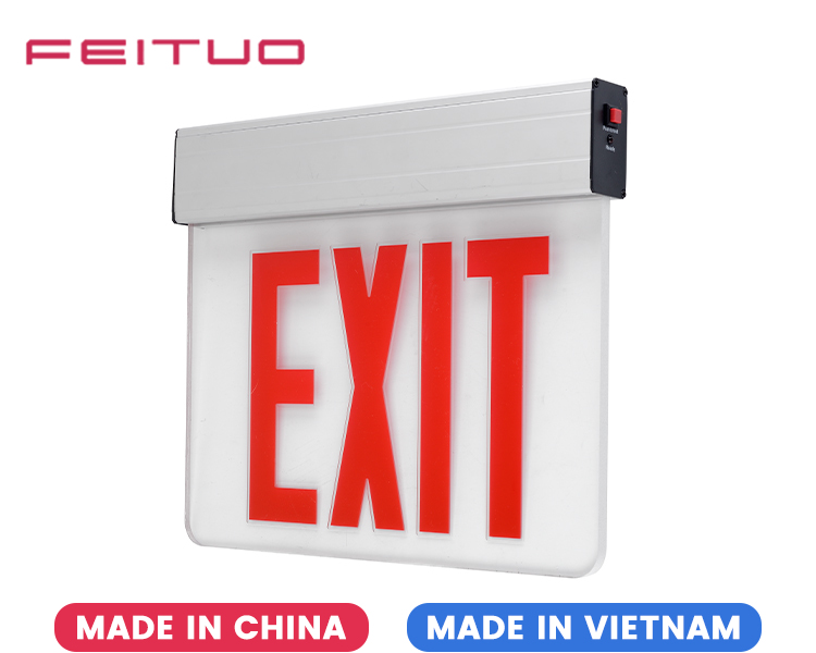 JELEX1RC-Single Face 12 LEDs Recessed Emergency Exit Sign JELEX1RC-Single Face 12 LEDs Recessed Emergency Exit Sign