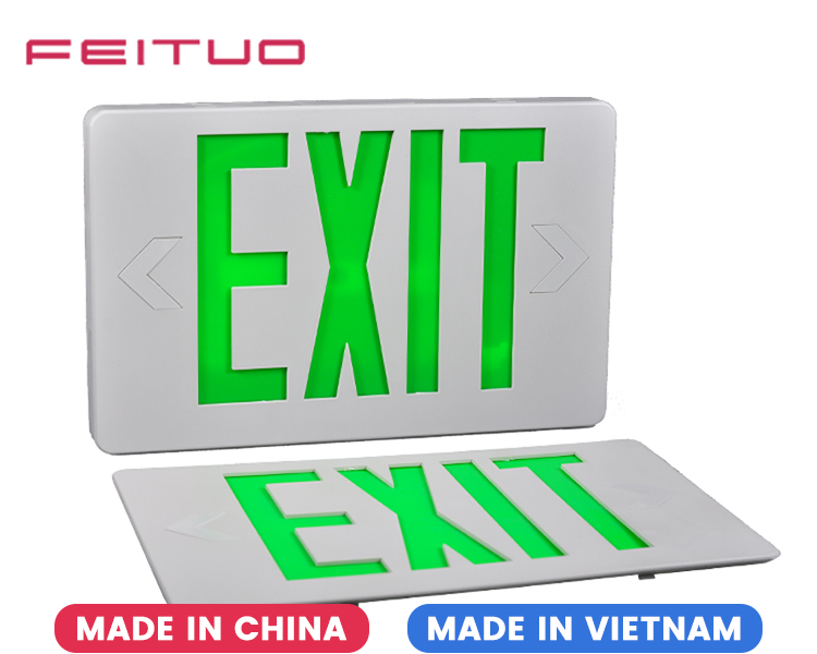 JLEED2GWEM-Ultra Bright Green Emergency Exit Sign