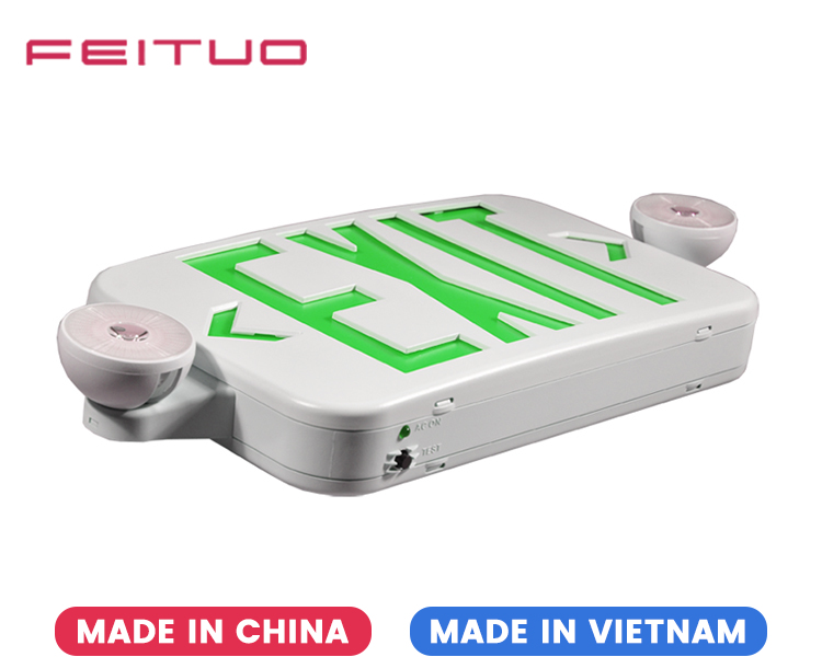 JLECE2GW-New Compact Green Exit Sign