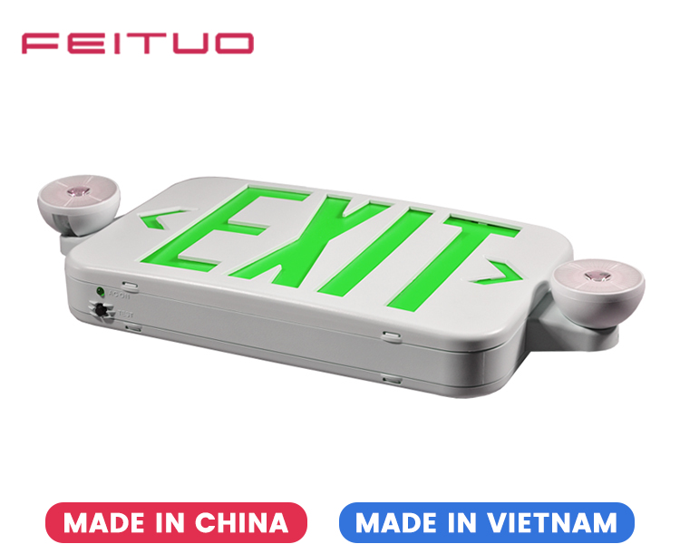JLECE2GW-New Compact Green Exit Sign