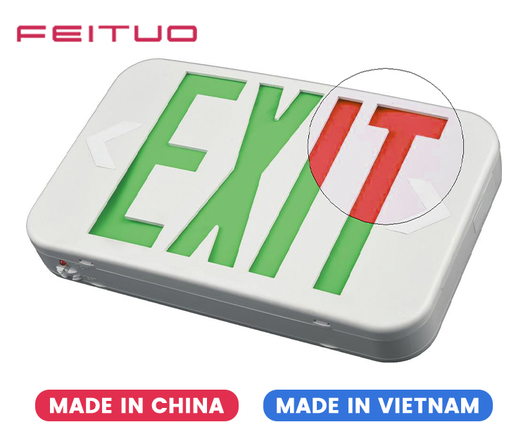 EZXTEU2BCWEM (EZCXTEU2BCWEM)-Bi-Color Compact Size LED Exit Sign