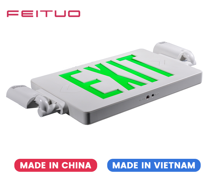 JLECD2GW-Green Emergency Fire Exit Lights with LED Heads JLECD2GW-Green Emergency Fire Exit Lights with LED Heads