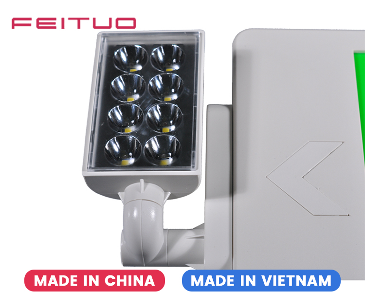 JLECD2GW-Green Emergency Fire Exit Lights with LED Heads JLECD2GW-Green Emergency Fire Exit Lights with LED Heads