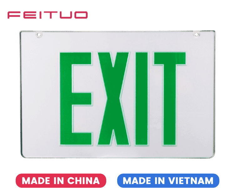 Mirror Exit Sign Acrylic Panel