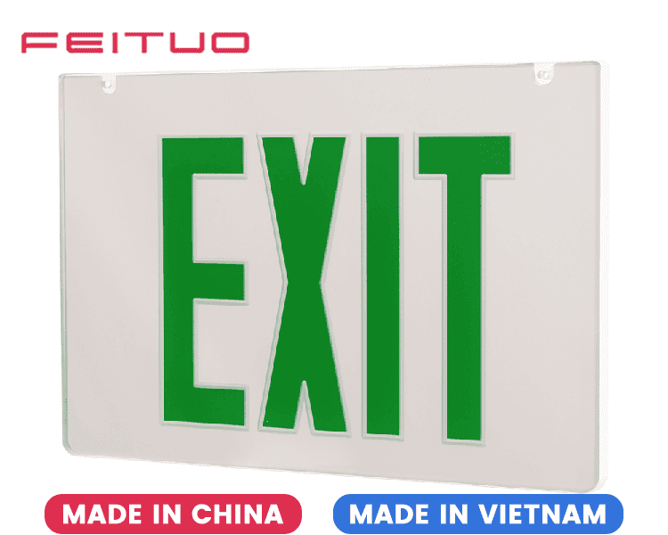 Mirror Exit Sign Acrylic Panel