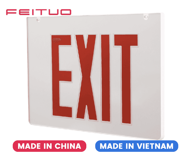 Mirror Exit Sign Acrylic Panel