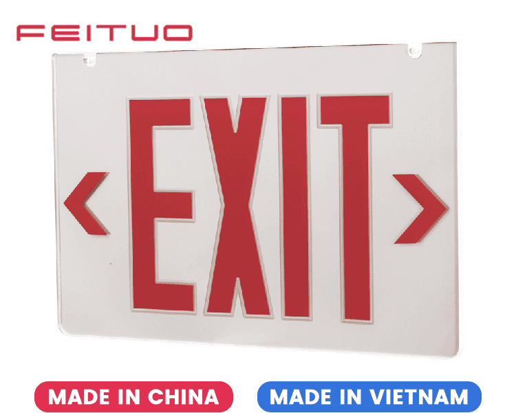 Mirror Exit Sign Acrylic Panel
