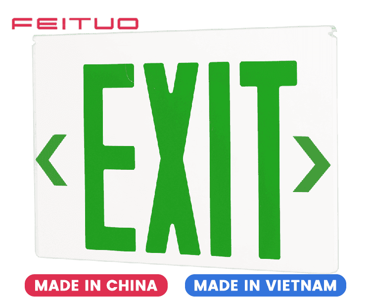 Mirror Exit Sign Acrylic Panel
