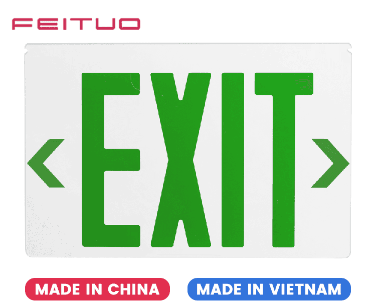 Mirror Exit Sign Acrylic Panel