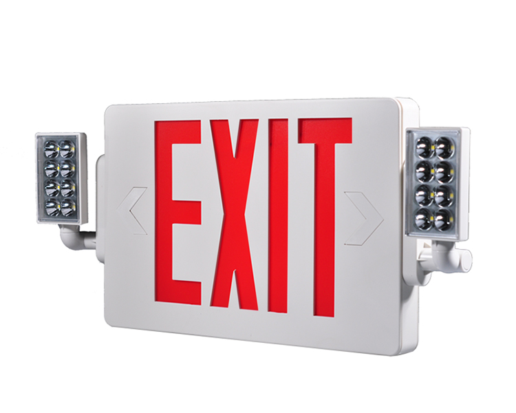 JLECD2RW-Emergency Fire Exit Lights with Red Letters