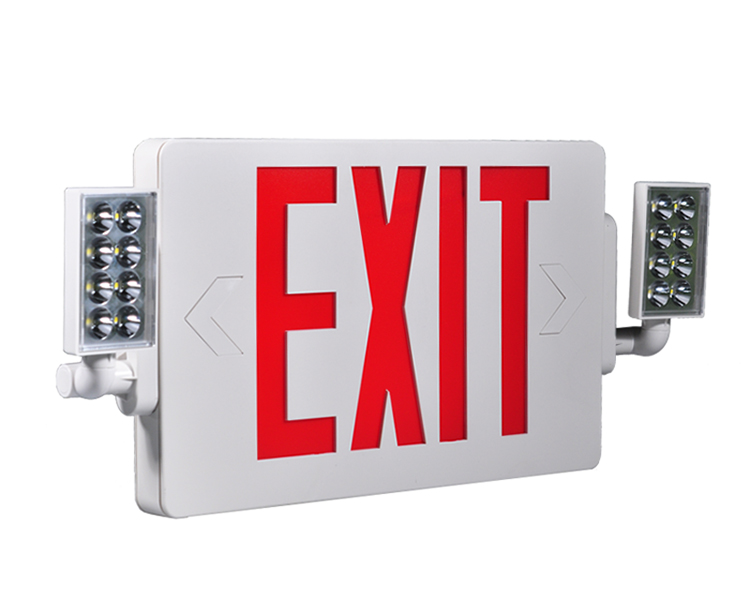 JLECD2RW-Emergency Fire Exit Lights with Red Letters