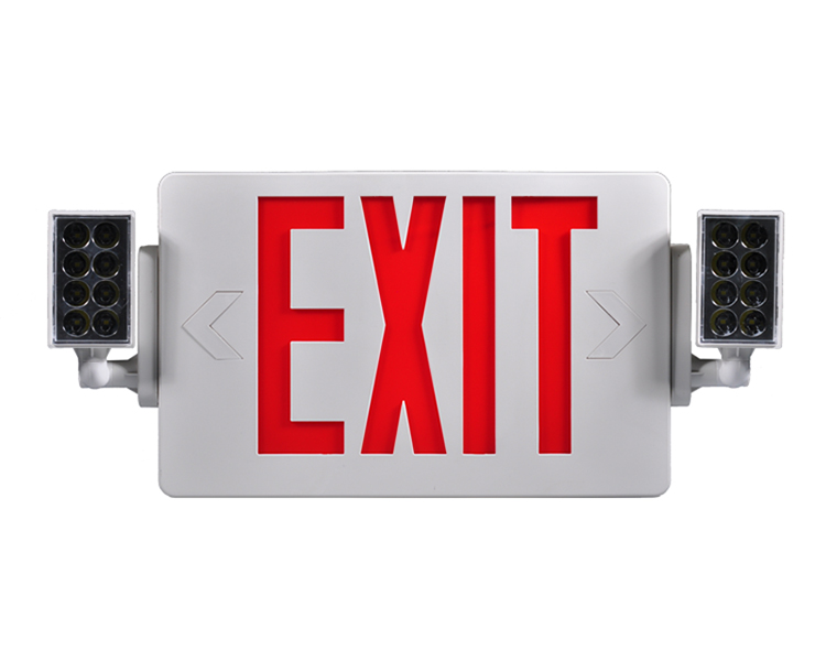 JLECD2RW-Emergency Fire Exit Lights with Red Letters
