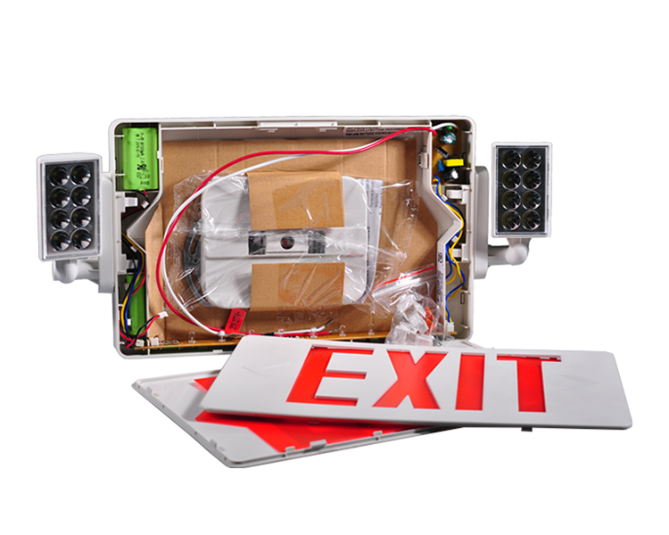 JLECD2RW-Emergency Fire Exit Lights with Red Letters