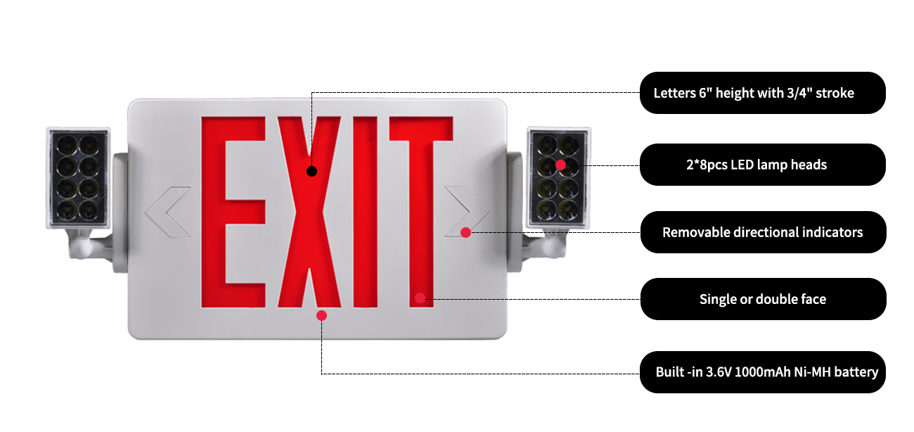 Letters 6' height with 3/4' stroke
2*8pcs LED lamp heads
Removable directional indicators
Single or double face
Built -in 3.6V 1000mAh Ni-MH battery